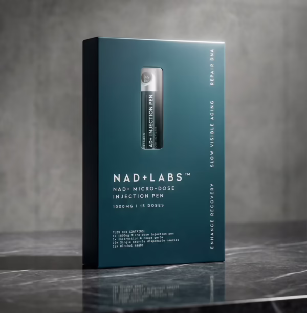 aesthetic NAD+ Labs packaging